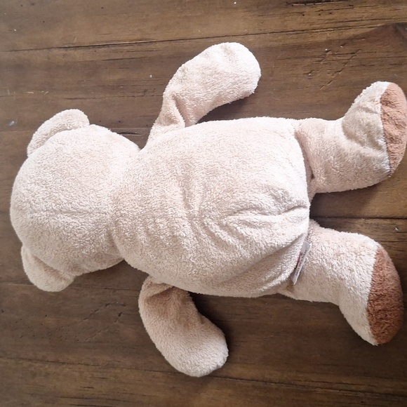 TY Pluffies Bear Lovey Plush Toy Stuffed Animal 2004 Tan Teddy Bear TyLux - Picture 4 of 9